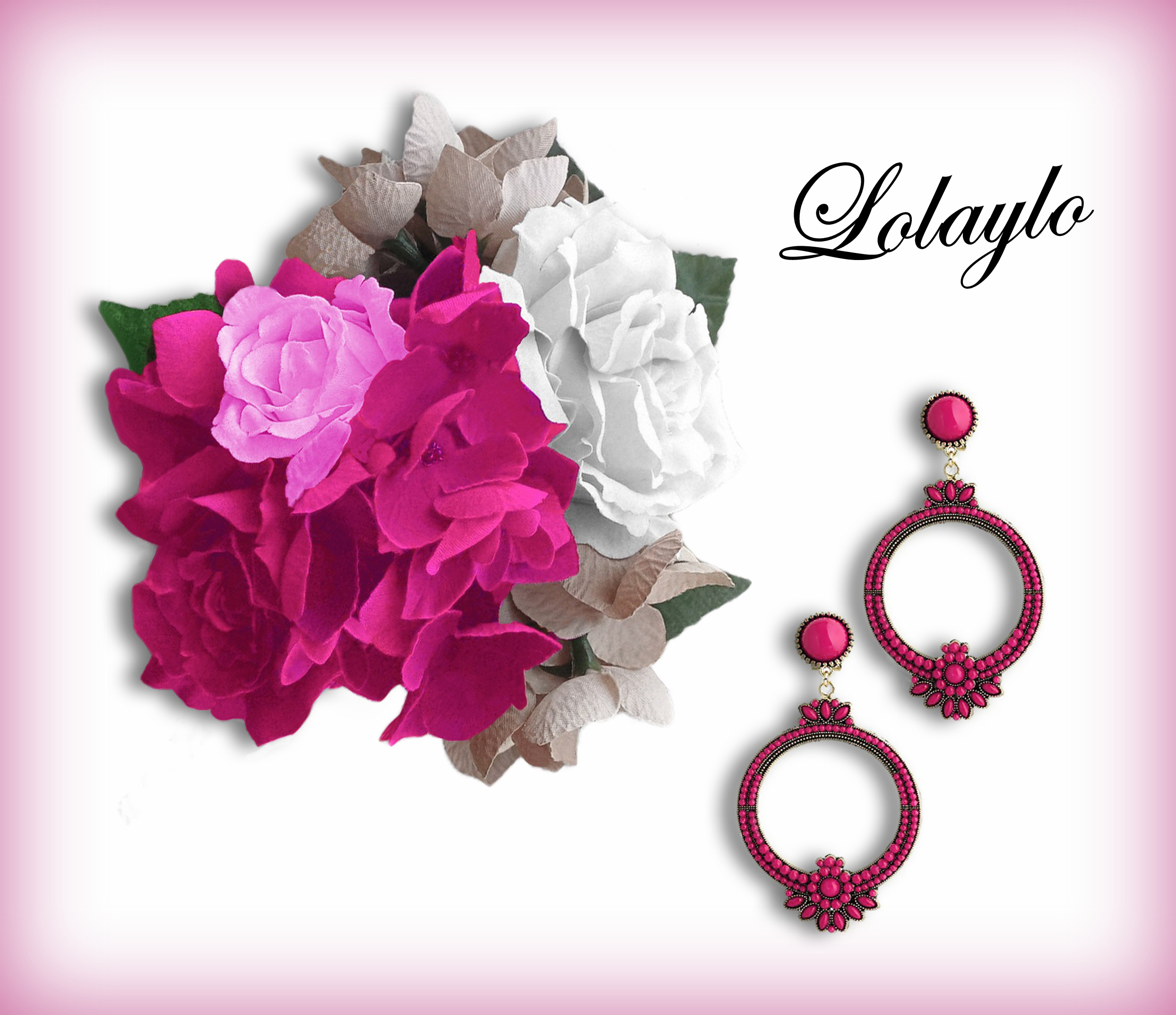 17cm. 22€.FUCSIA- BLANCO (2)