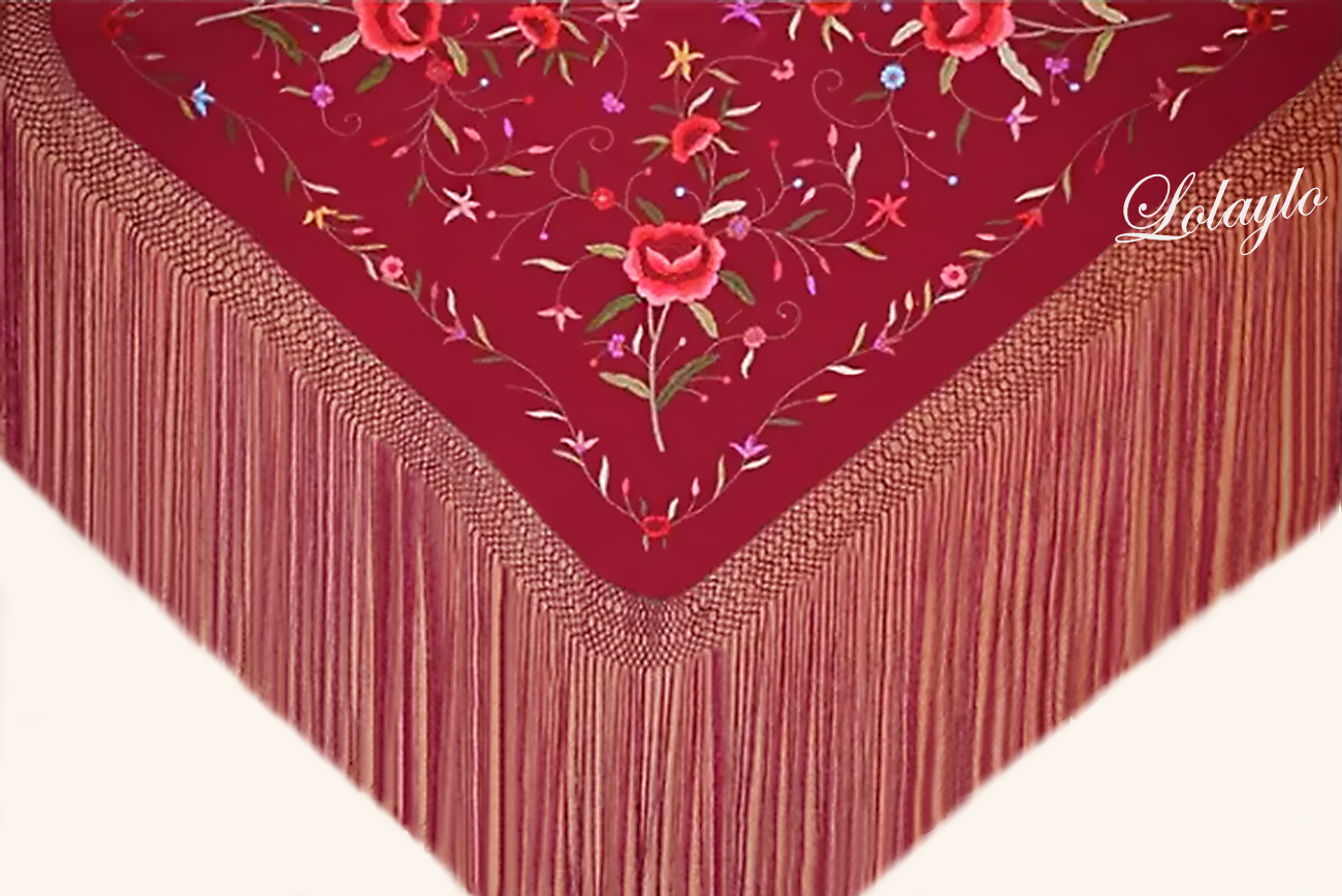 220€. 115cm. 430 gr. Flecadura 30cm. 10cm. Enrejado. BURDEOS CL. Ref.LOL1010241-B