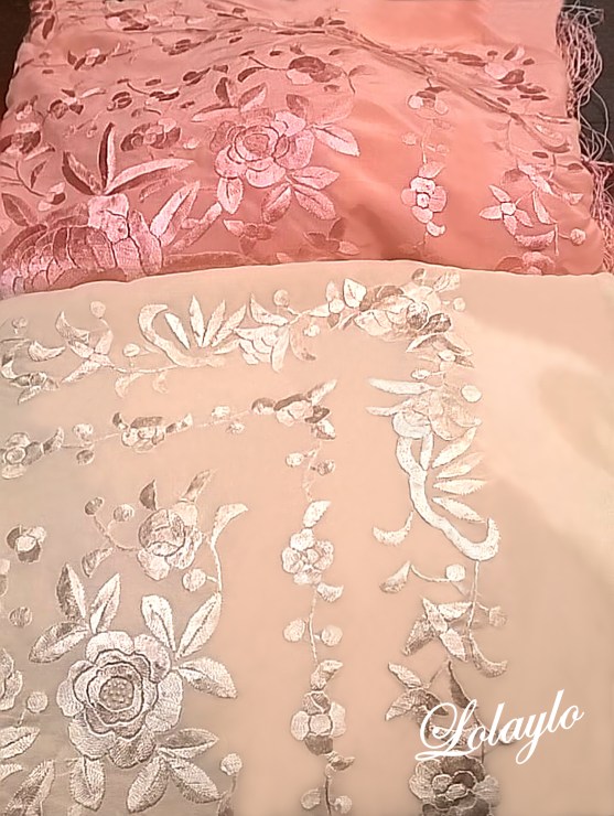 230€. 140cm. SALMÓN Y ROSA LETR.