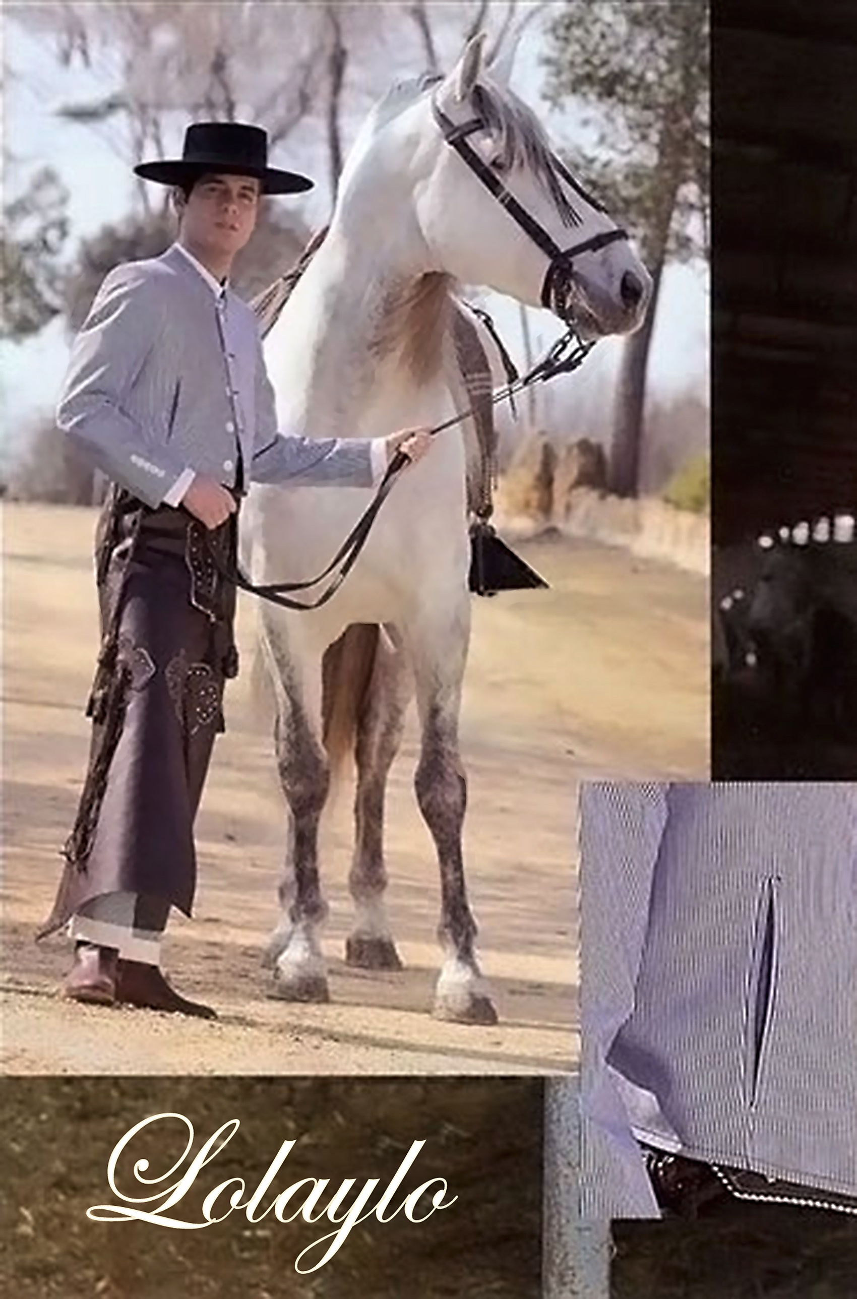 4- TRAJE CAMPERO 500 RAYAS AZUL. 340€_