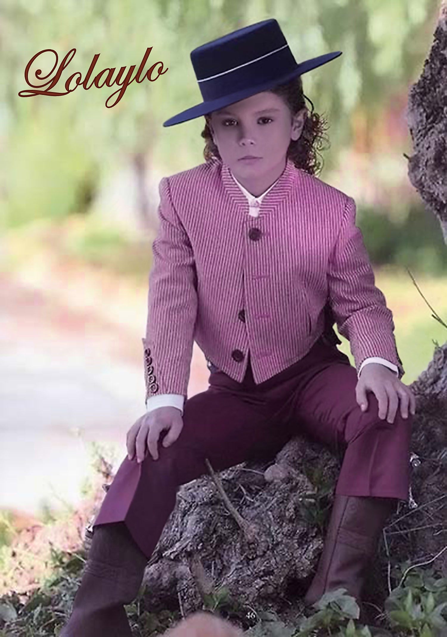 500 RAYAS BURDEOS - PANTALÓN LYCRA BURDEOS