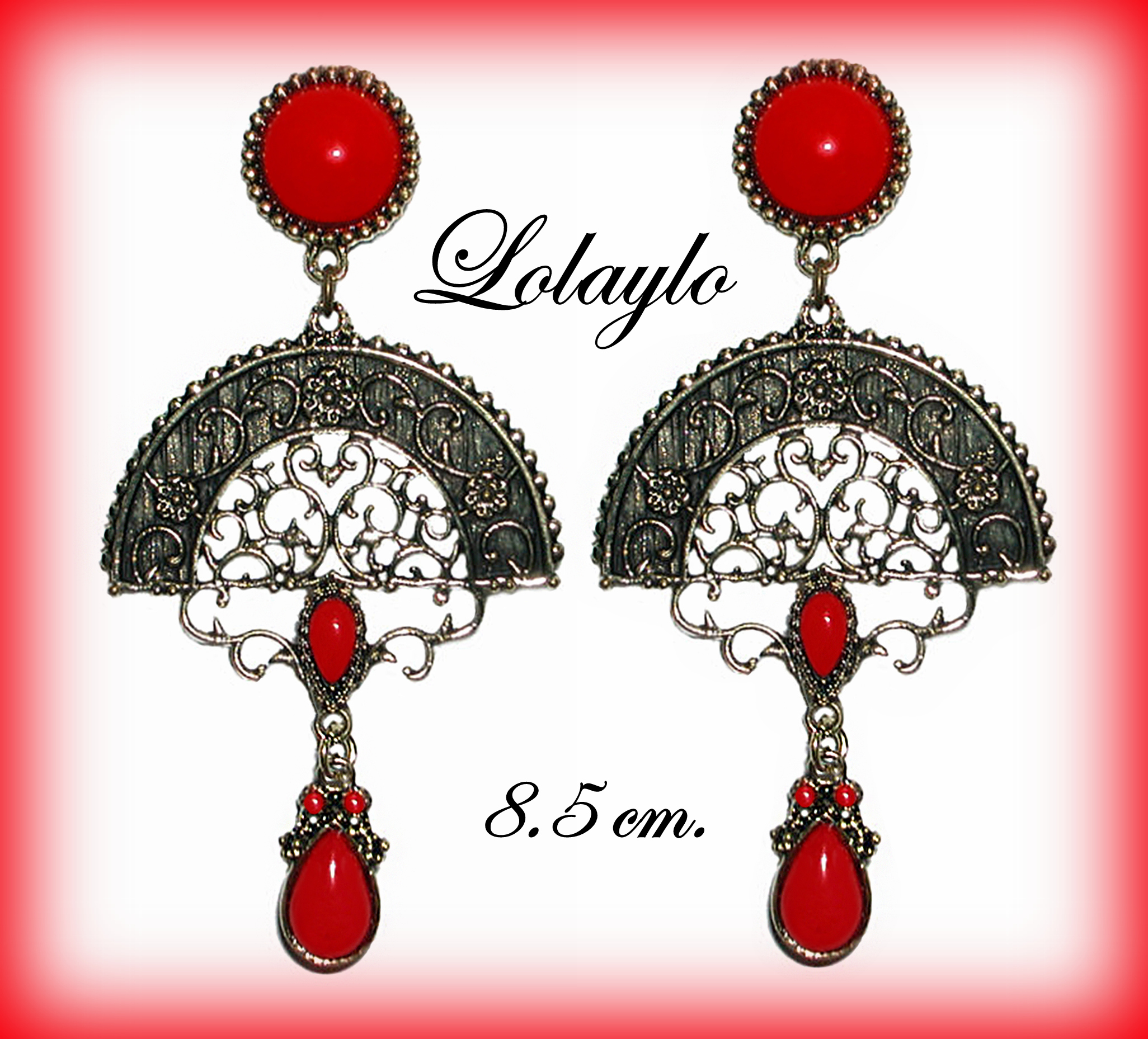 8.5 cm. ABANICO LÁGRIMA