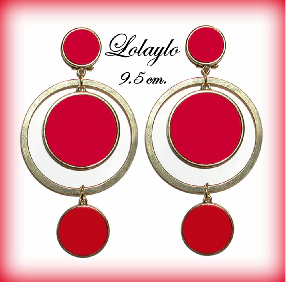 9.5 cm. AROS Y TACHAS. CIERRE OMEGA. 14 €. (4)