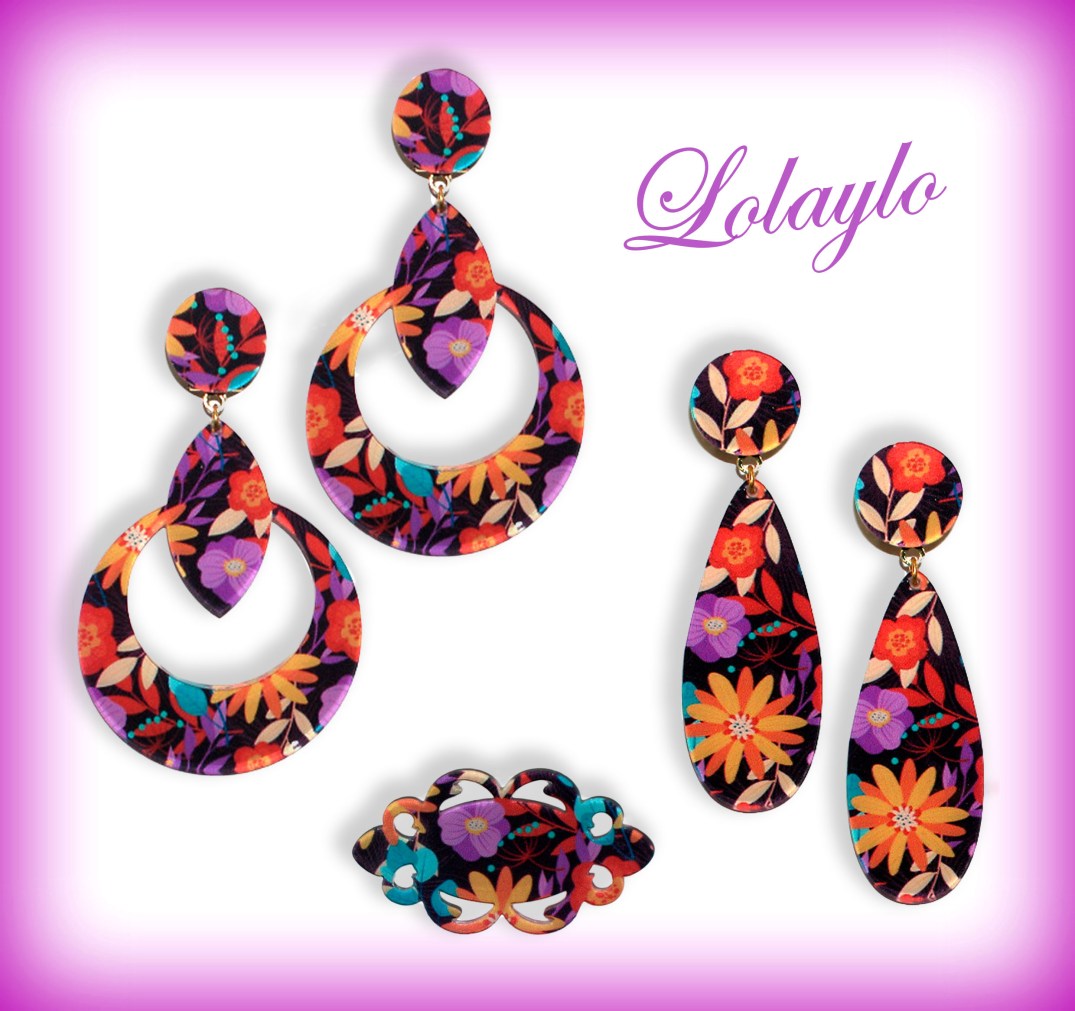 ARO CON HOJA- LÁGRIMAS Y BROCHE