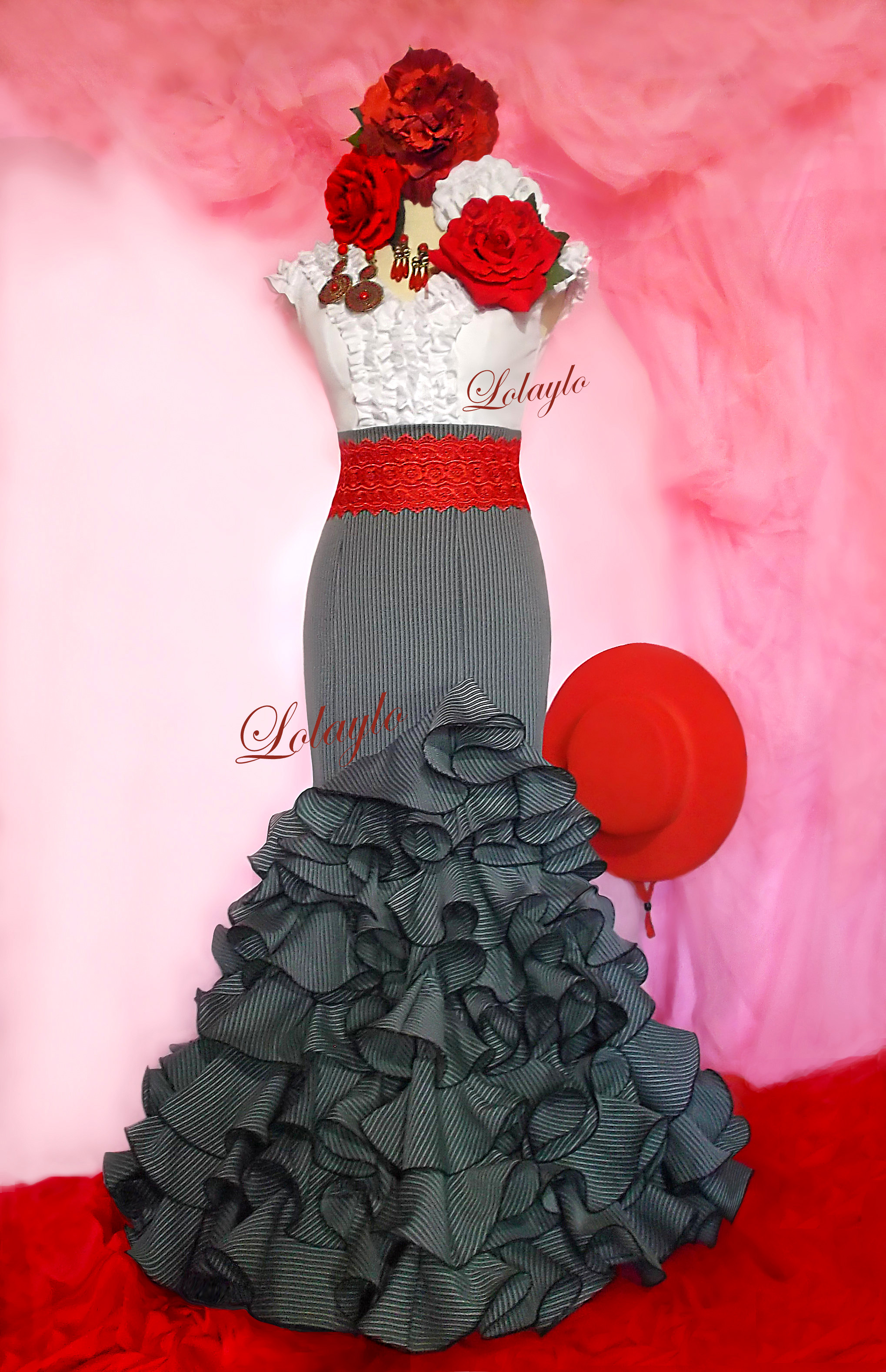 CAMPERA GUIPUR ROJO 2