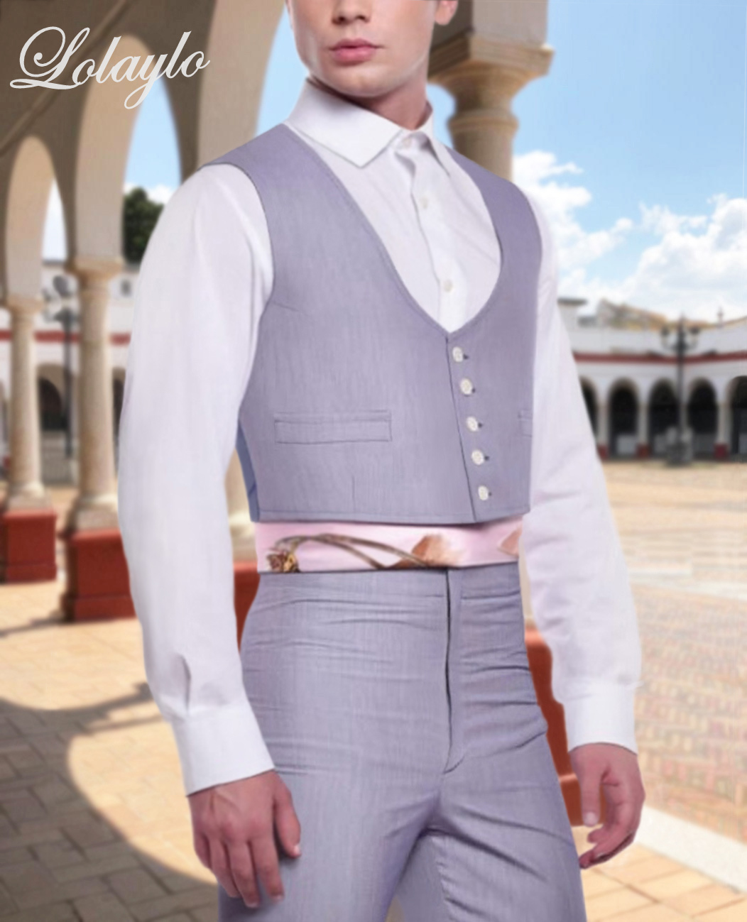 CHALECO MIL RAYAS AZUL