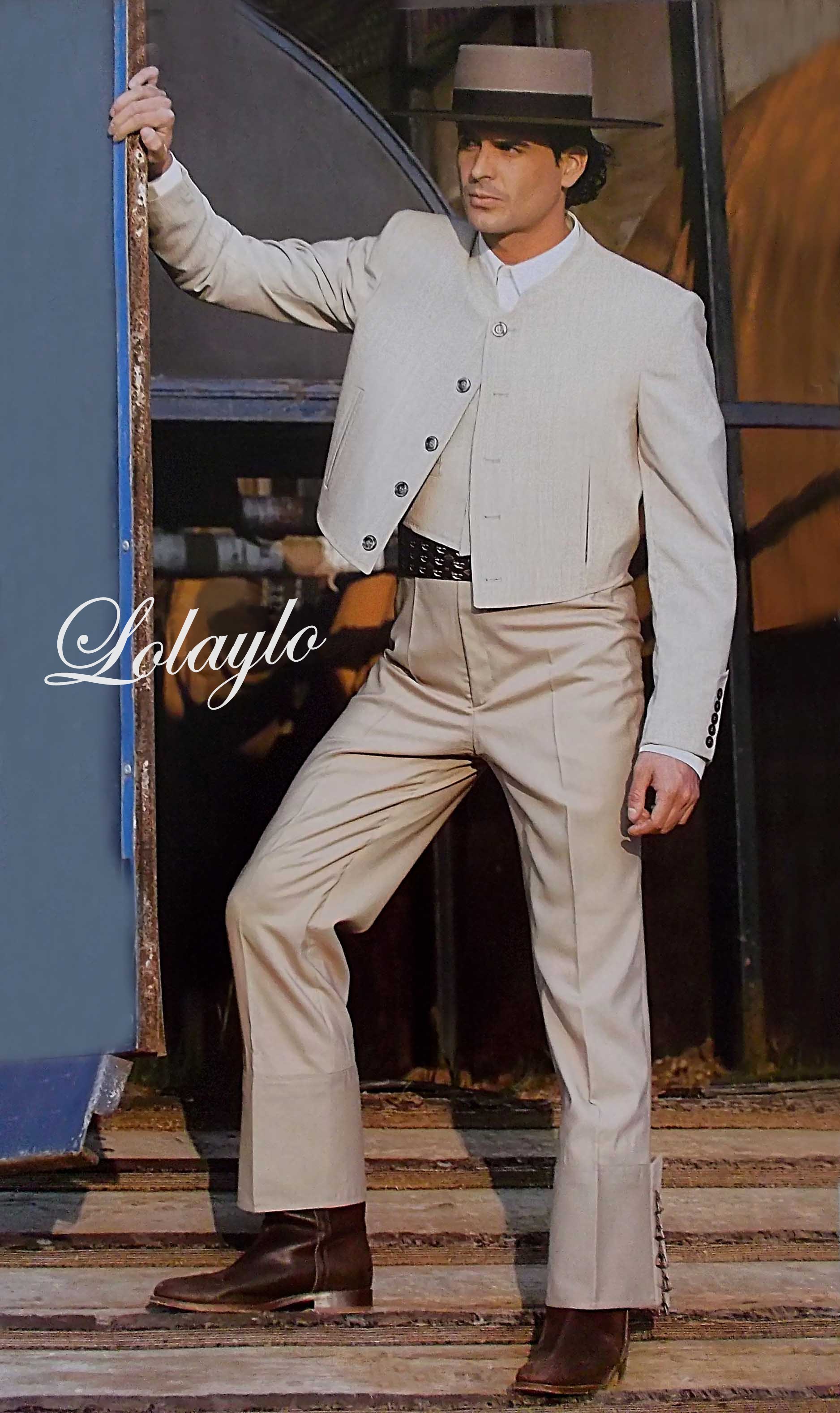 COMBINADO RAYA ESTRECHA LYCRA BEIGE