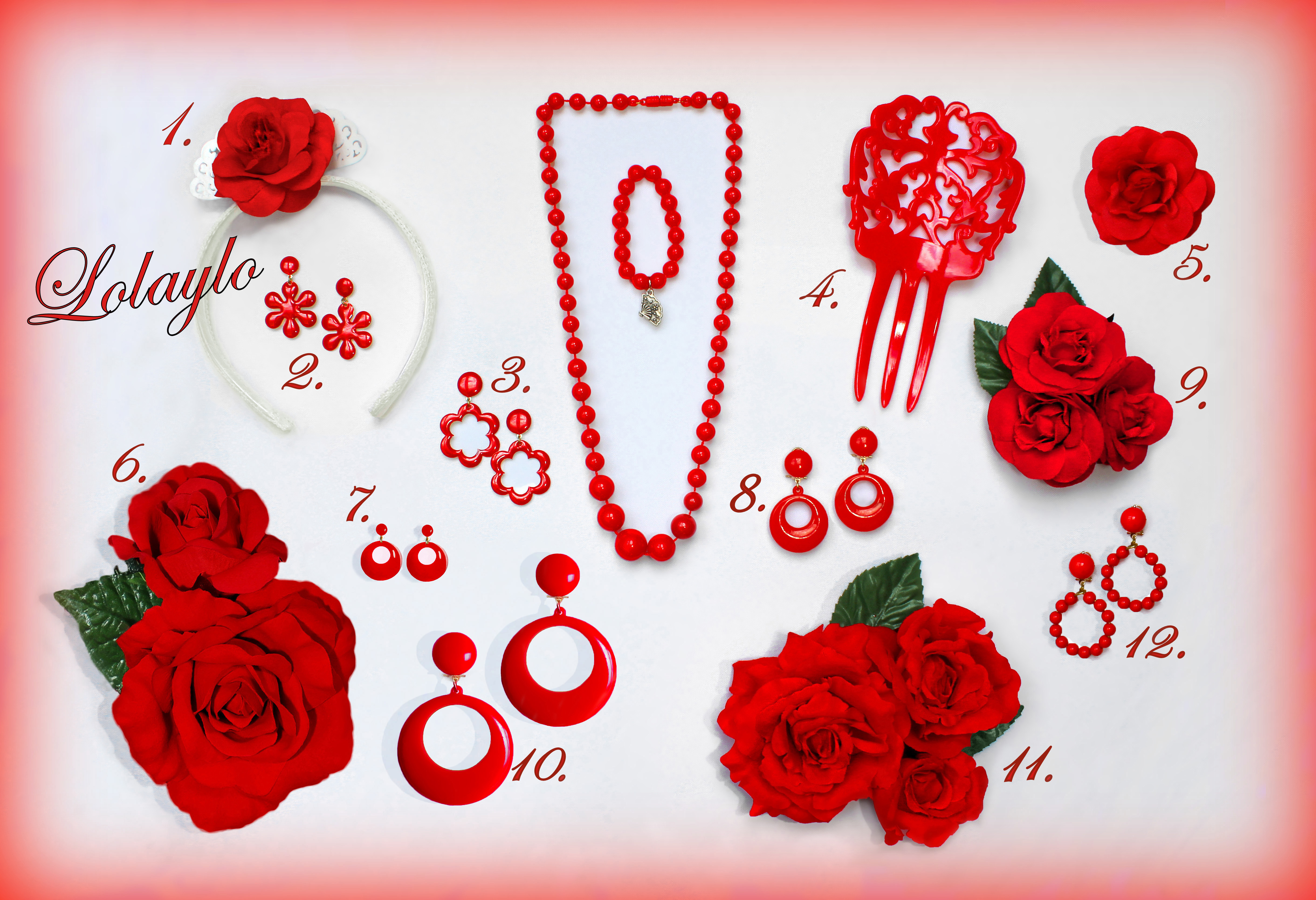 COMPLEMENTOS ROJOS BEBÉ Y NIÑA L.