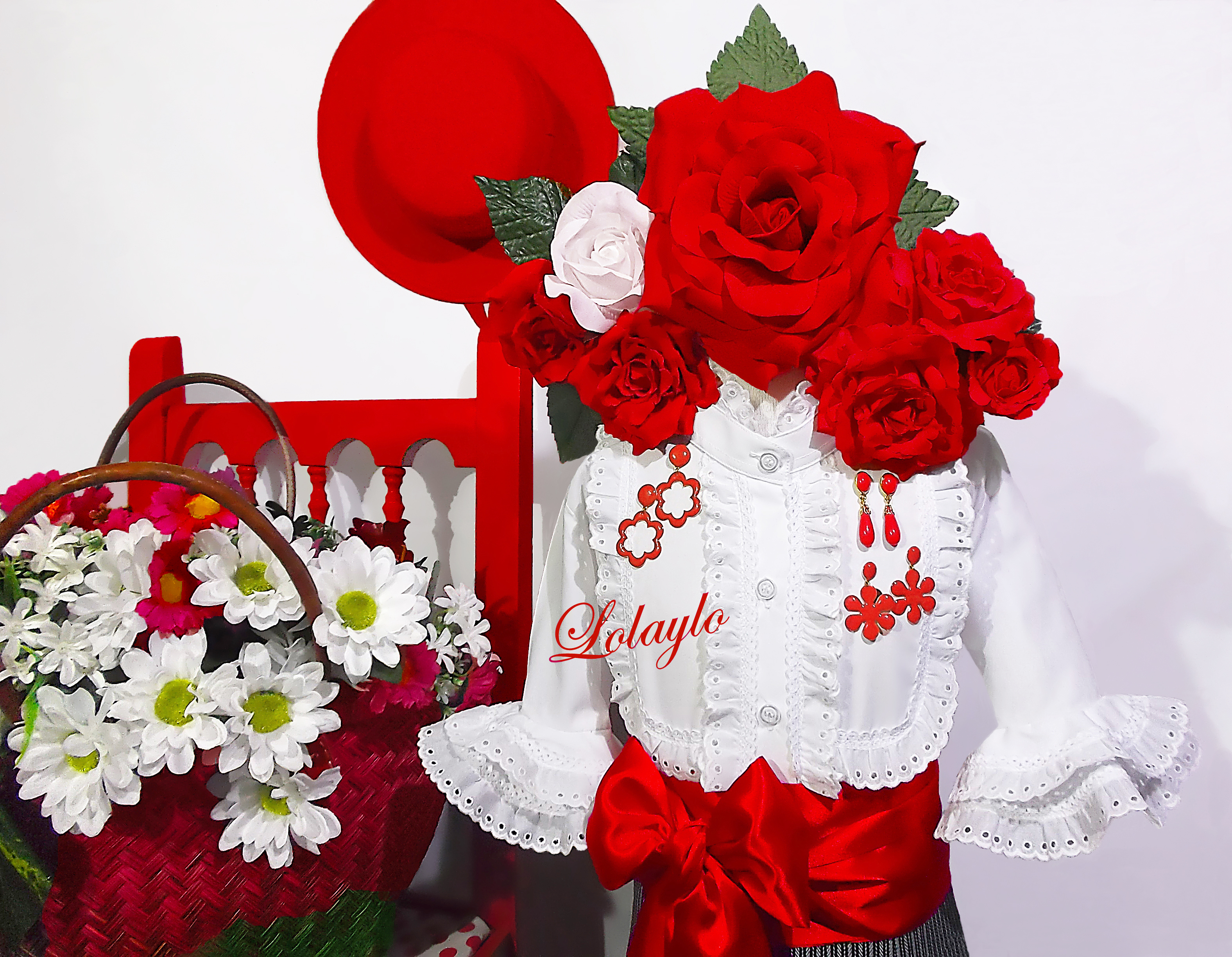 detalle niÑa falda larga