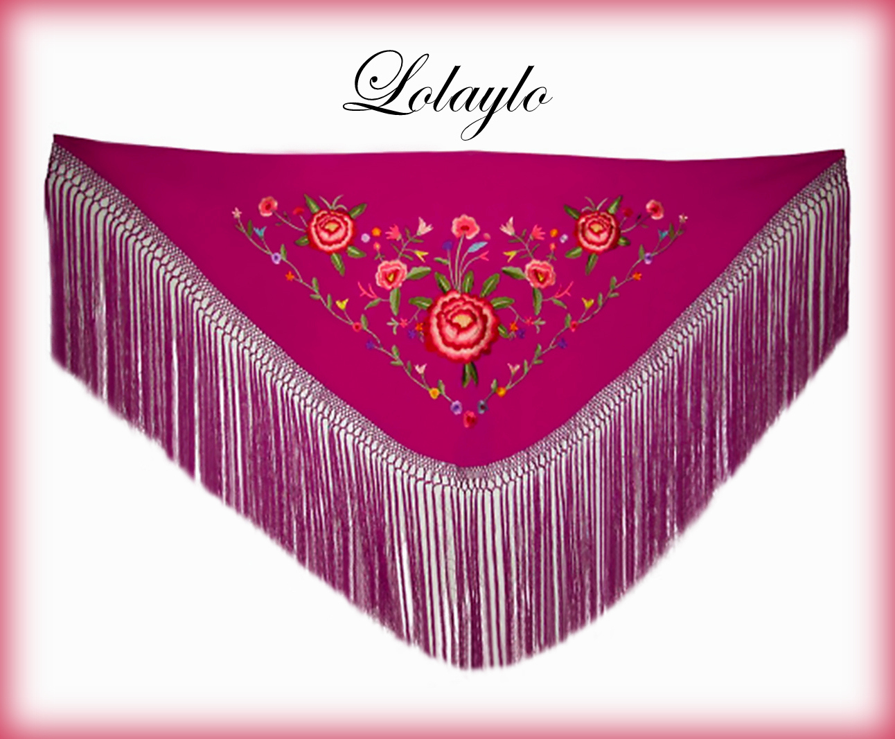 MANTONCILLO CRESPÓN BURDEOS BORDADO 110€.