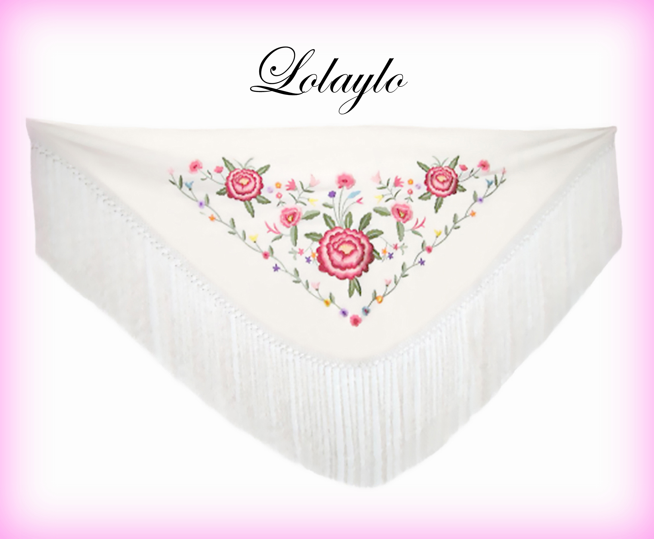 MANTONCILLO CRESPÓN MARFIL BORDADO 110€.