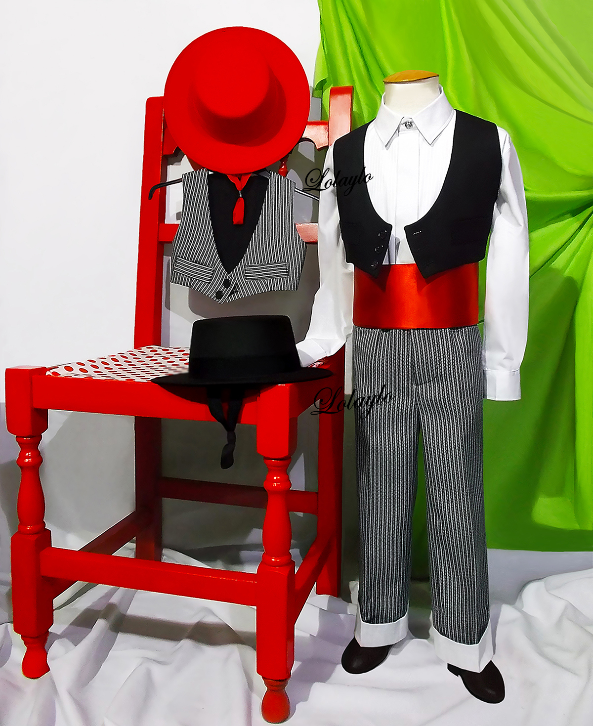 niÑo raya campera chaleco negro