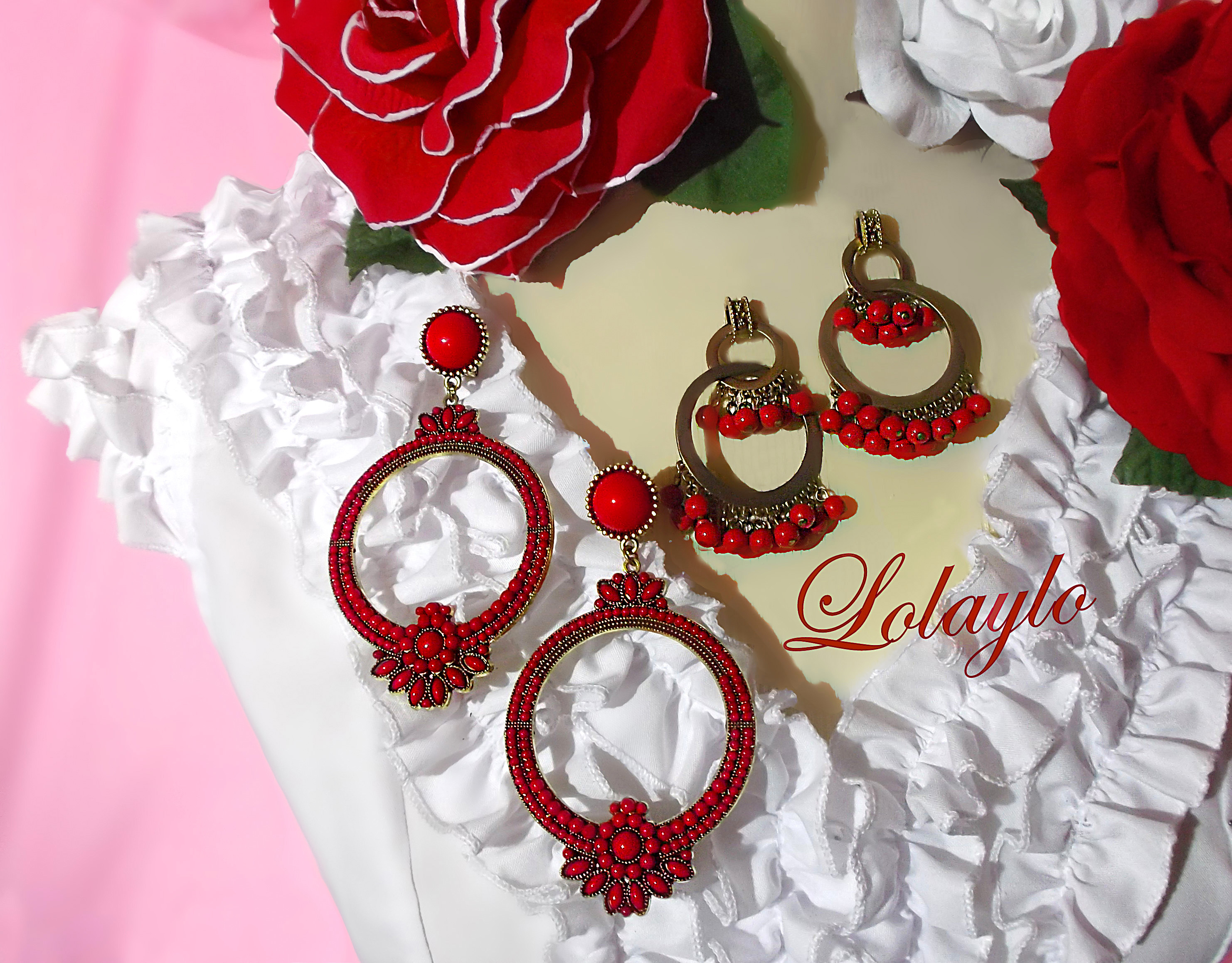 PENDIENTES ROJOS