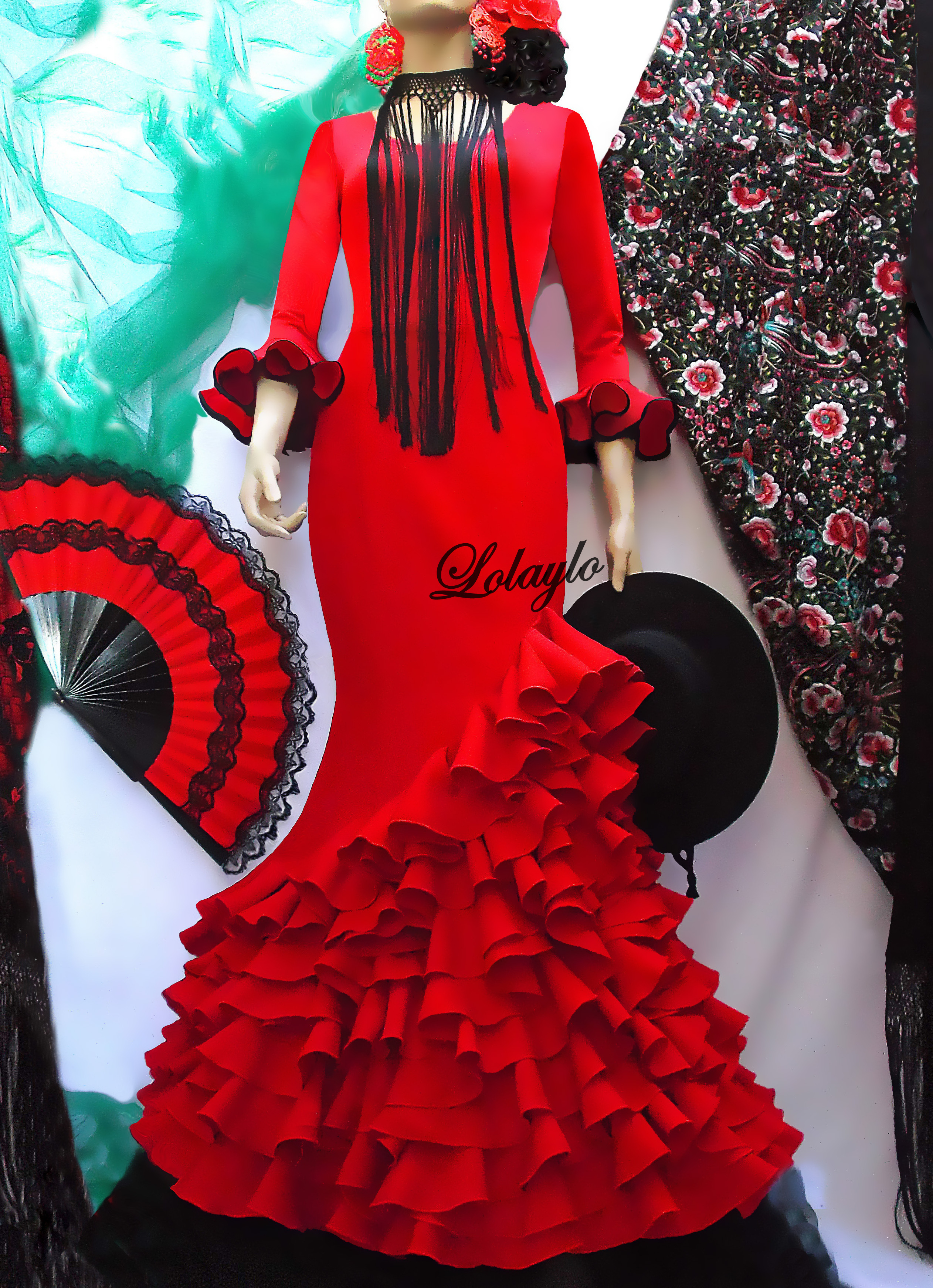 ROJA CON BODY Y GARGANTILLA FLECO