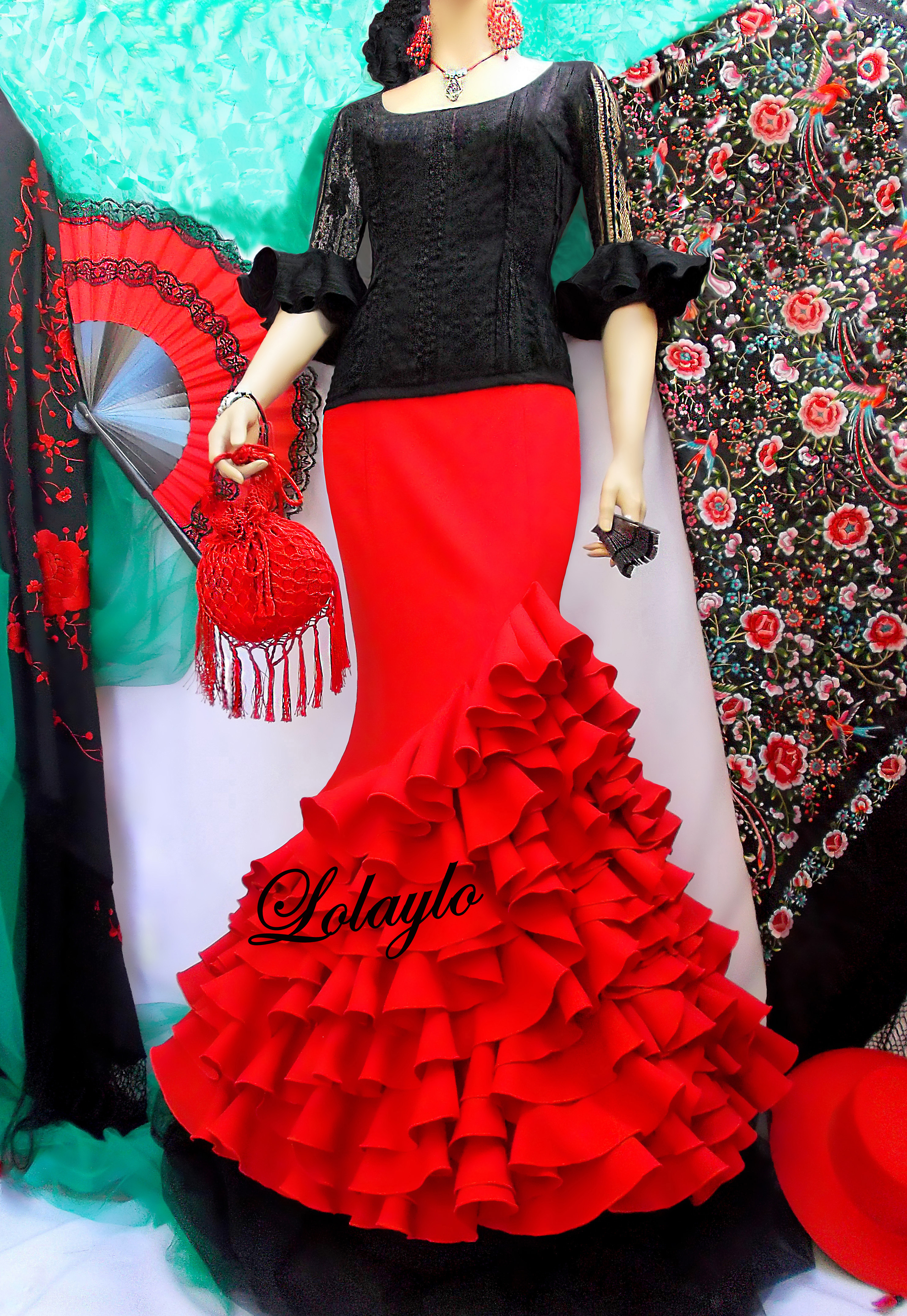 TOP BLONDA CON MOD. LOLA