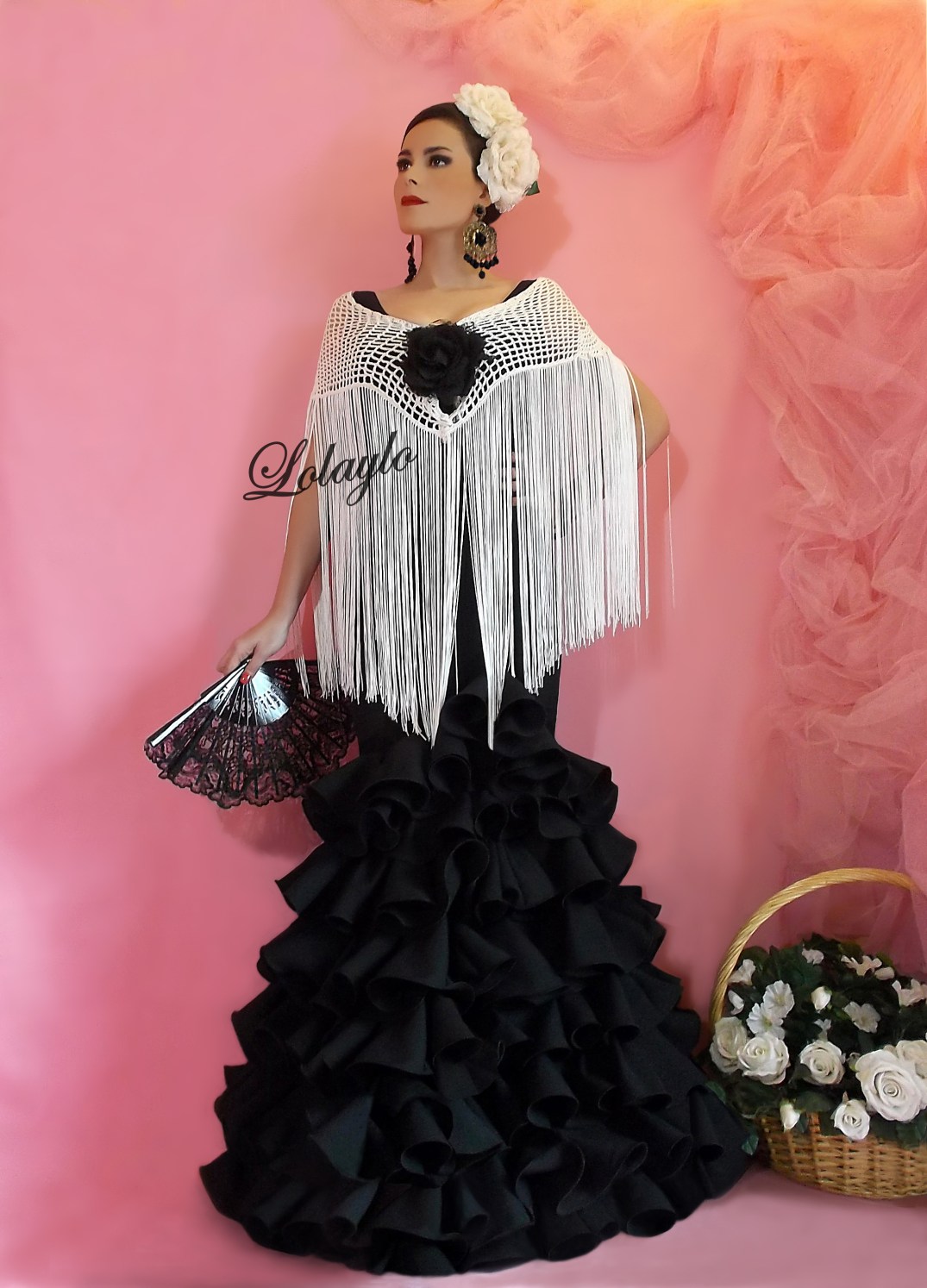 NEGRO SM. CROCHET MARFIL