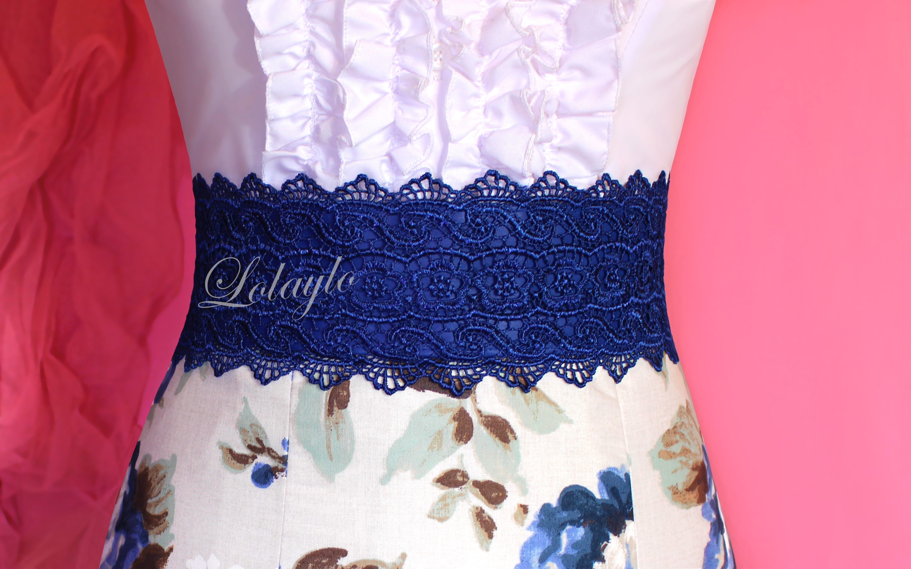 blonda azul pavo real. l