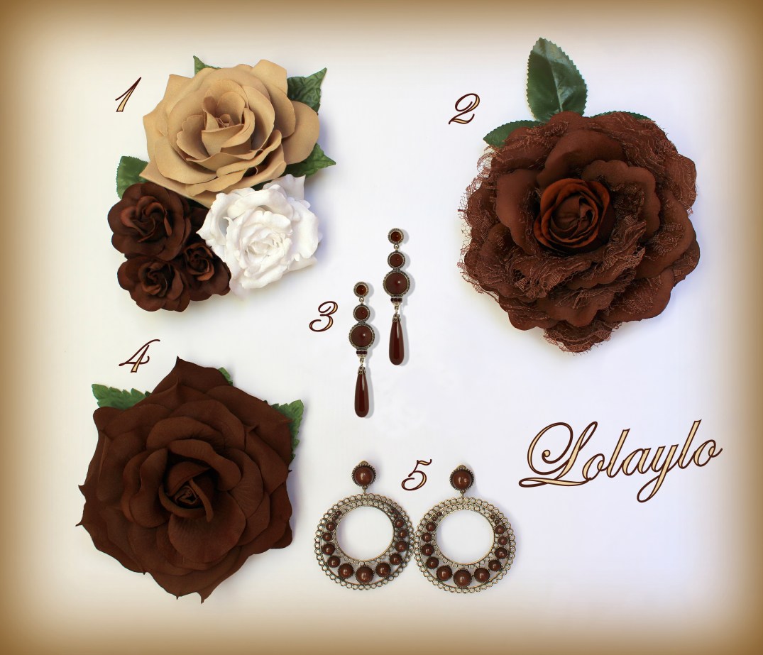 FLORES PEND. NUDE- MARRONES - copia