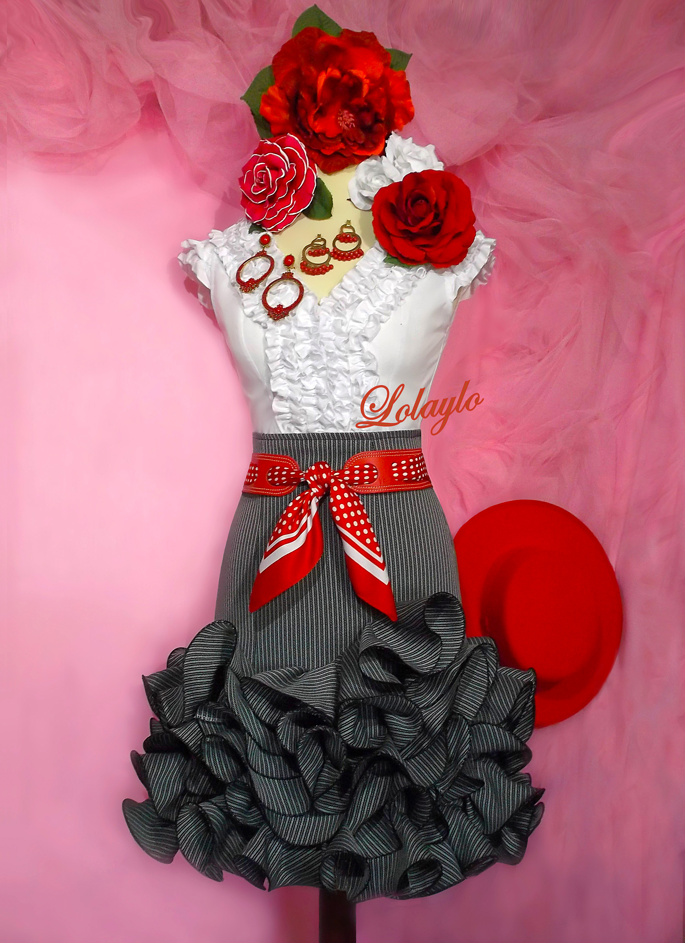 LKV. CUERO ROJO PAÑUELO