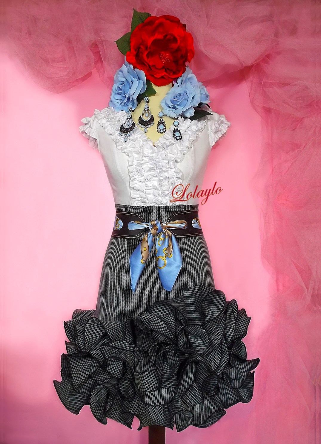 LKV. PAÑUELO CELESTE