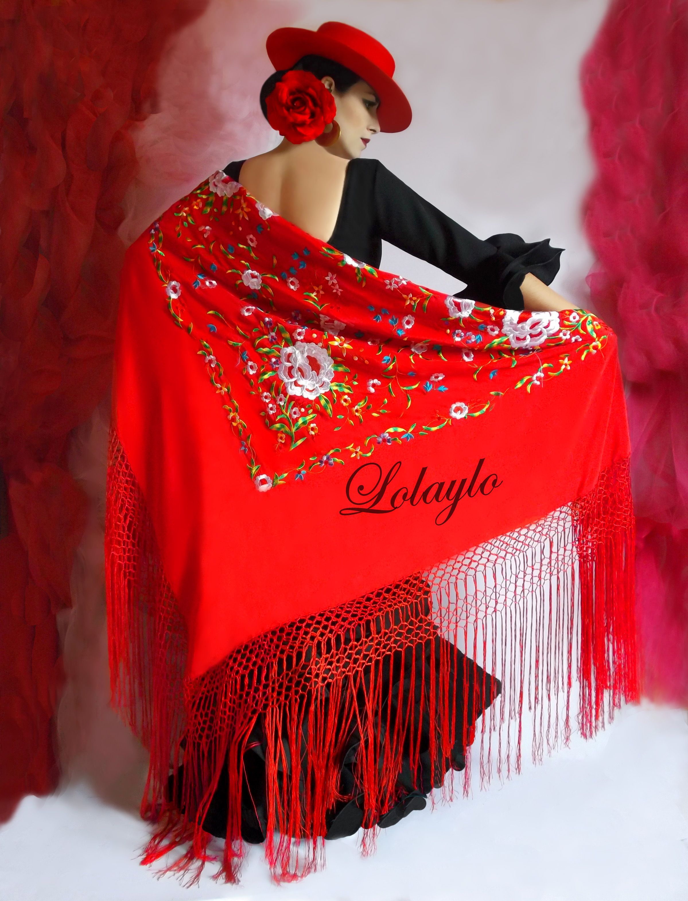 MANTÓN ROJO 1 V