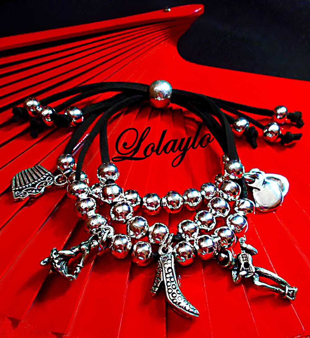 PULSERA TRES CORDONES NEGRO