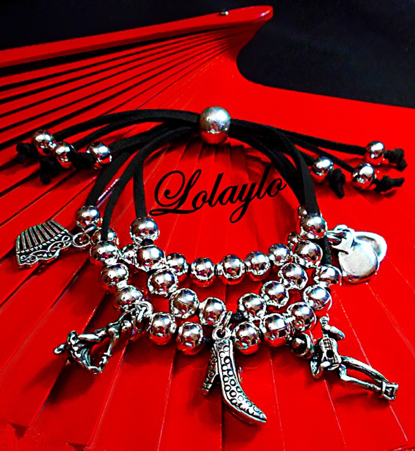 PULSERA TRES CORDONES NEGRO