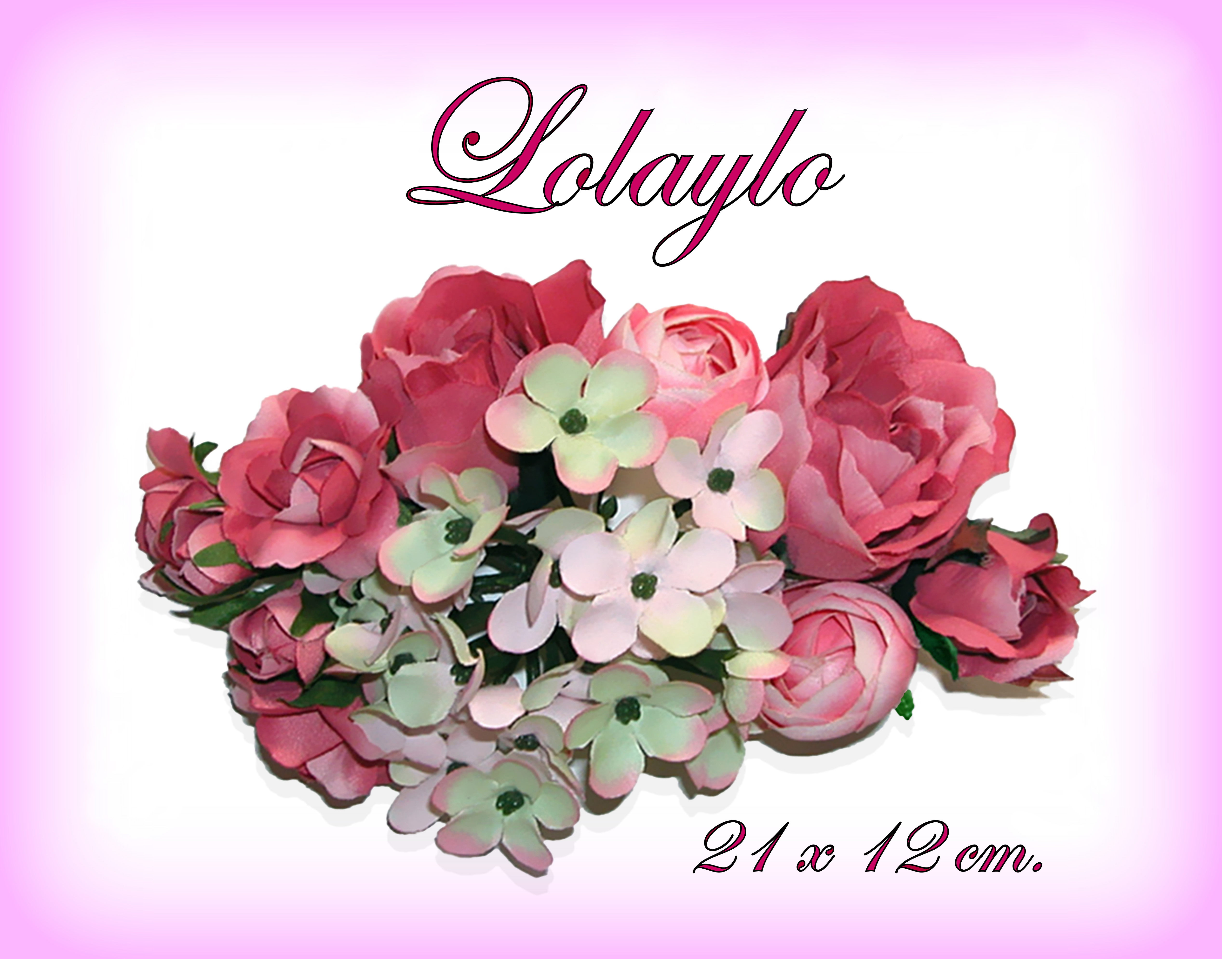 TIARA COMBINADA ROSAS