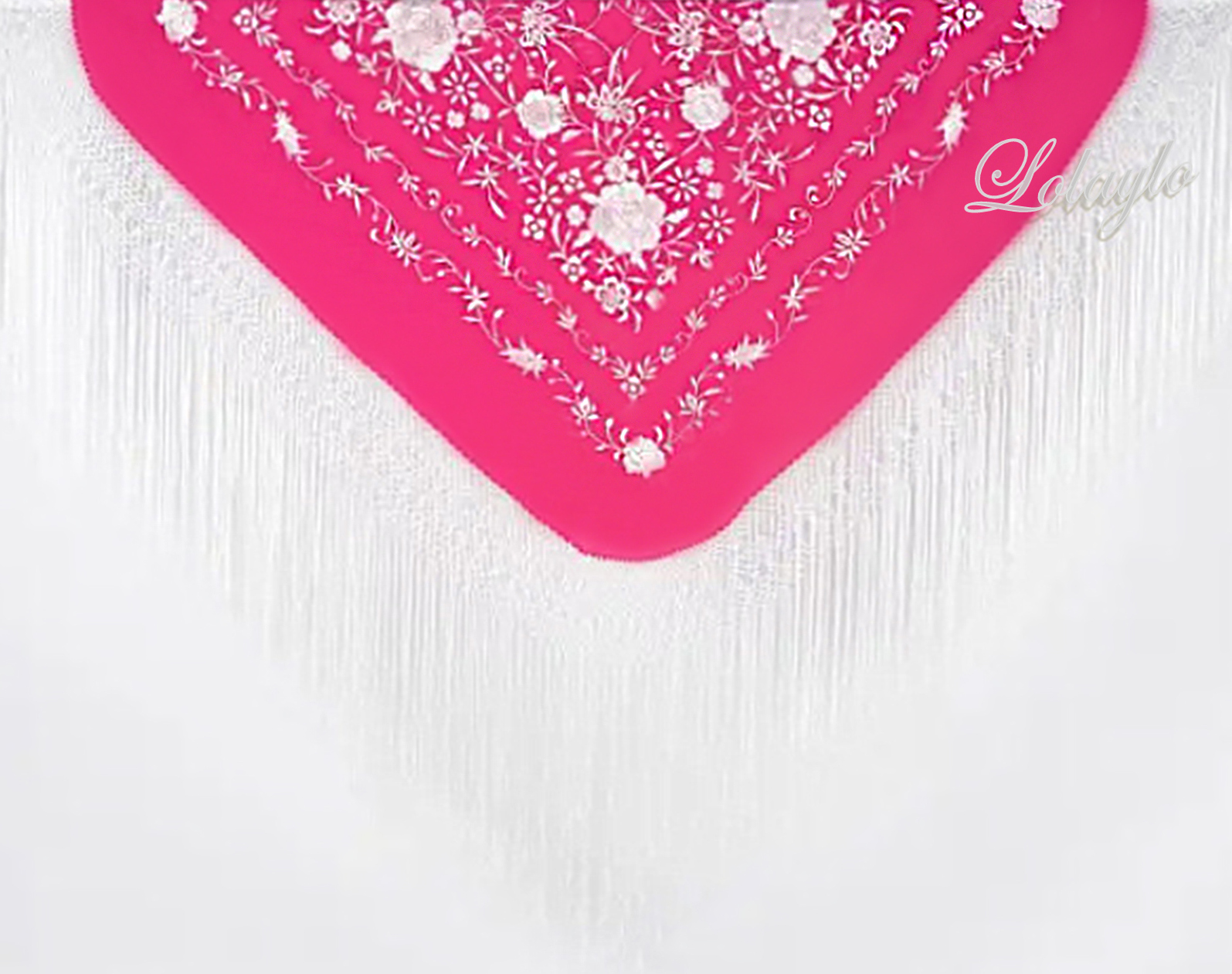 130 cm. 230€ 450 gr. REF. LOL1F1010612 FUCSIA-MARFIL