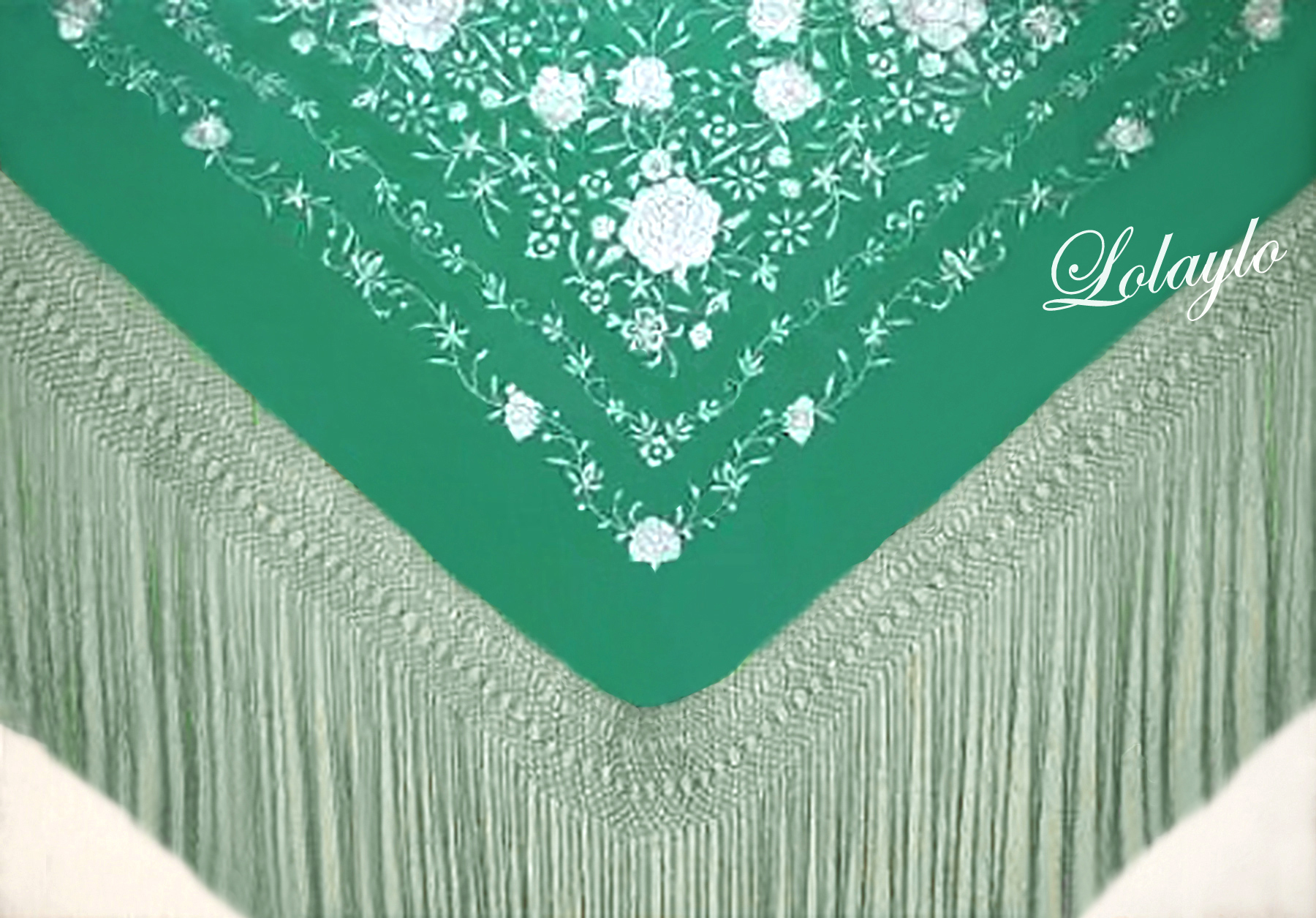 130 cm. 230€ 450 gr. REF. LOL1F1010612 verde-marfil