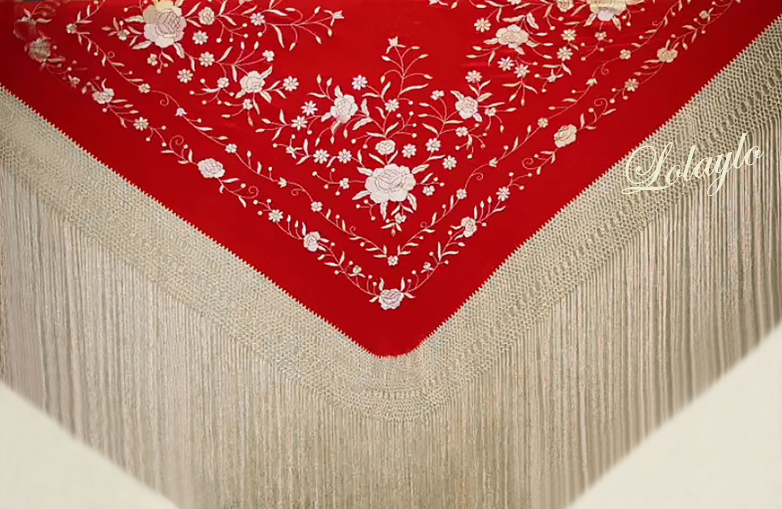 140 CM. 800 GR. 380€ ref LOL11010615 ROJO-BEIGE