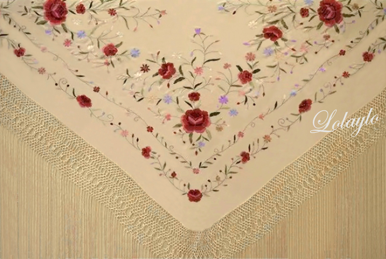 380€. BEIGE - PASTEL1.40cm.800gr.ENREJADO 20-40. Ref-LOL1010615 (2)